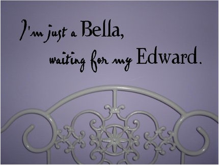 'Twilight'-inspired vinyl lettering for your bedroom, only $9.99