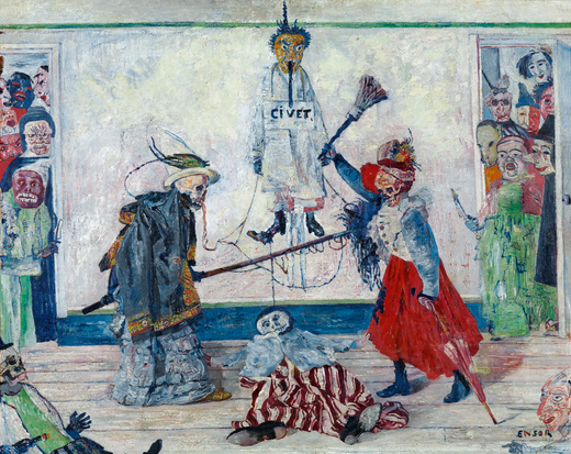 ‘Skeletons Fighting for the Body of a Hanged Man’ (1891)