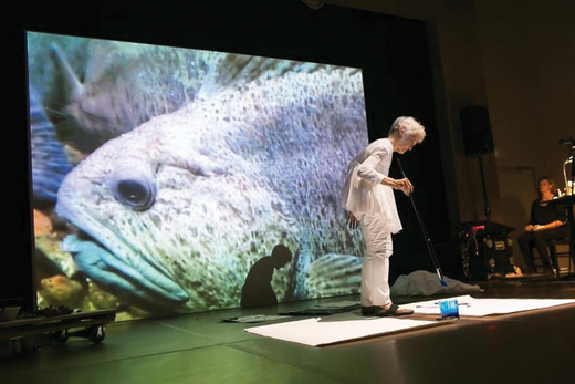 Joan Jonas performing ‘Reanimation’.