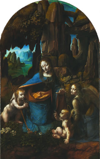 ‘Virgin of the Rocks’ by Leonardo da Vinci, National Gallery, London version