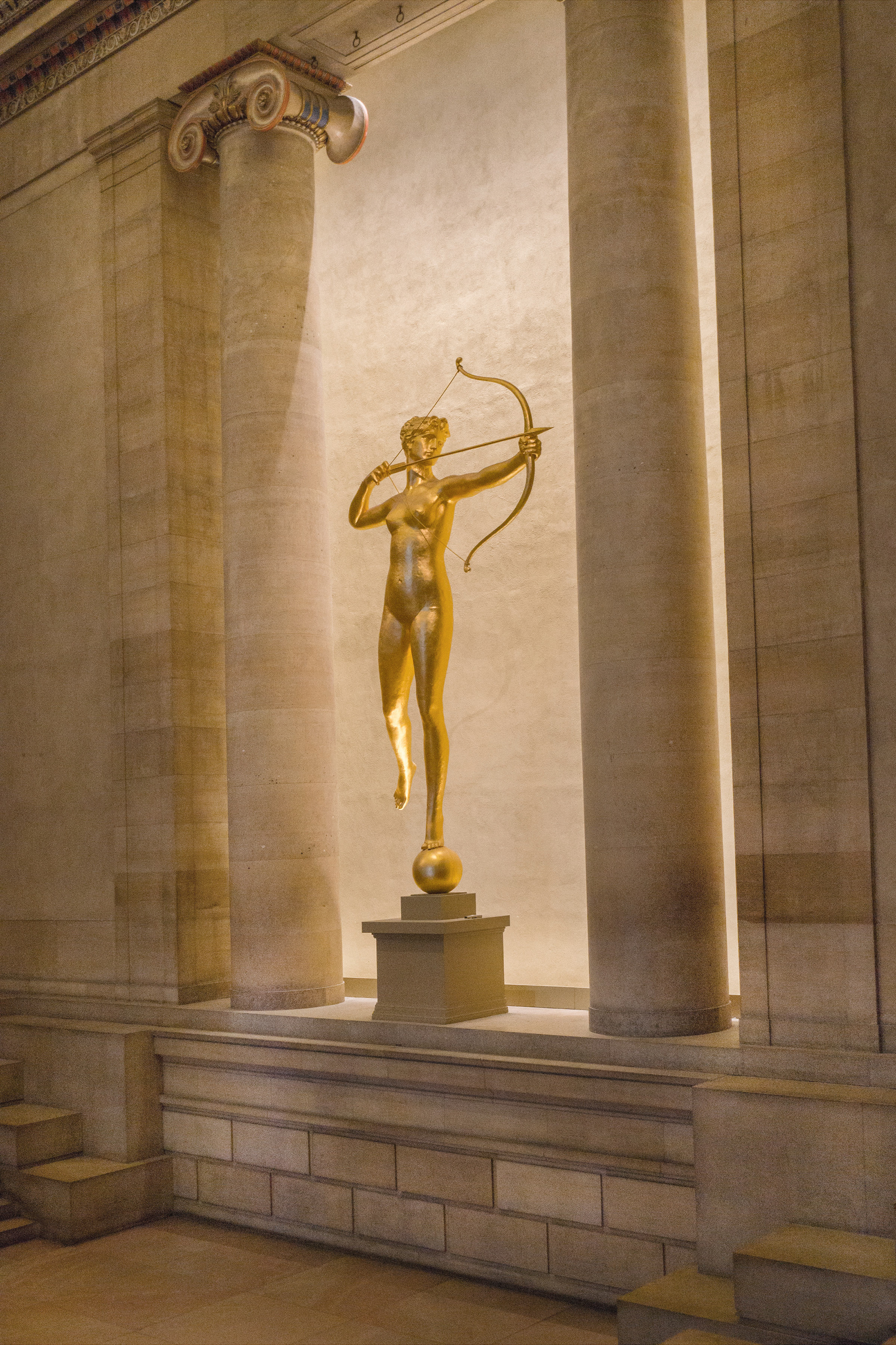 The sculpture of Diana at the Philadelphia Museum of Art in 2017