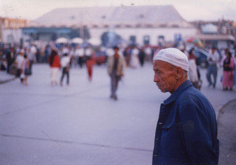 Uighur man in Id Kah Square, Kashgar, 2000