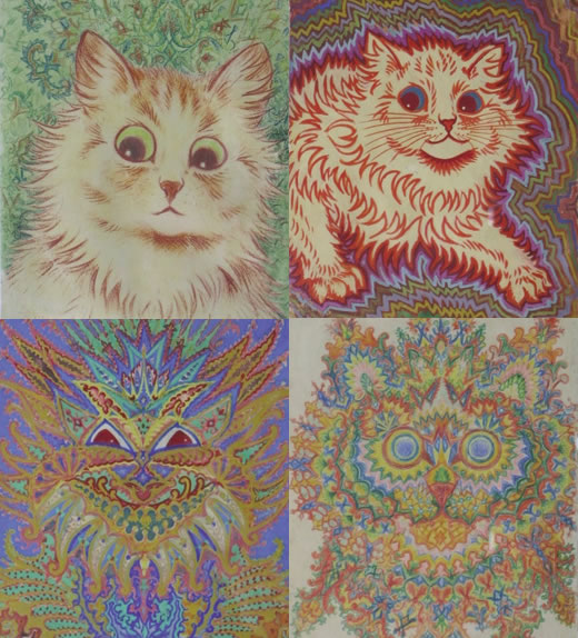 Louis Wain pictures of cats