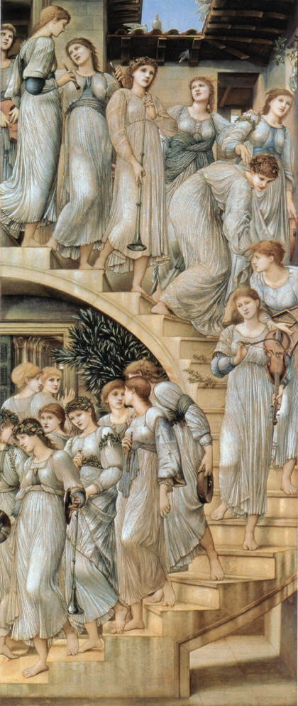 Edward Burne-Jones, ‘The Golden Stairs’ (1880).