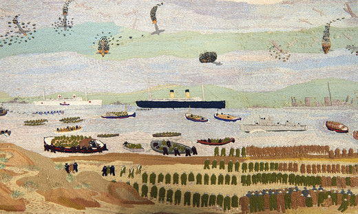 Detail from Craske’s ‘The Evacuation of Dunkirk’