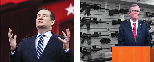 Ted Cruz and Jeb Bush.