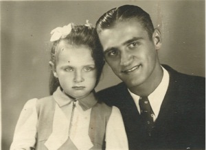 Great-uncle Tony and the author’s mother, 1943