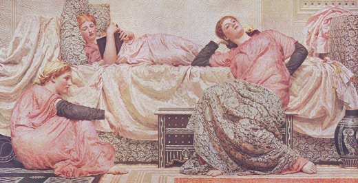 Albert Moore, ‘Reading Aloud’ (1883-84)