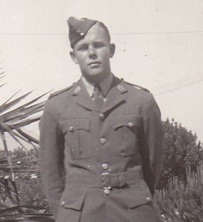 Arthur Higgo in his airforce uniform during the Second World War