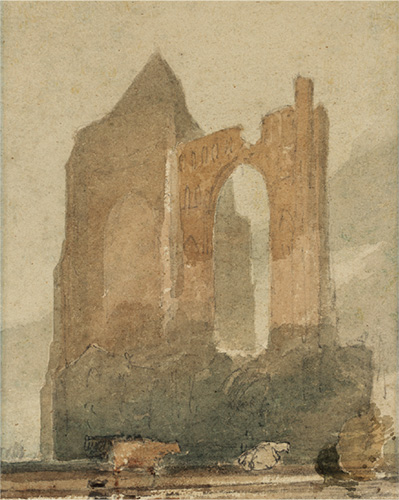 ‘Crowland Abbey’ by John Sell Cotman (1804).