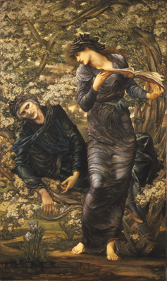 Edward Burne-Jones, ‘The Beguiling of Merlin’ (1872-77), part of the Lady Lever Art Gallery collection at Port Sunlight, Wirral.