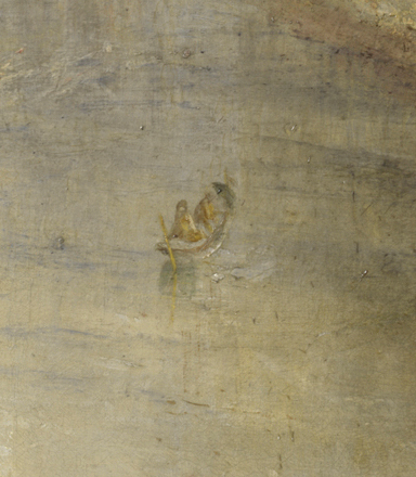 Detail of the boat from ‘Rain, Steam and Speed’
