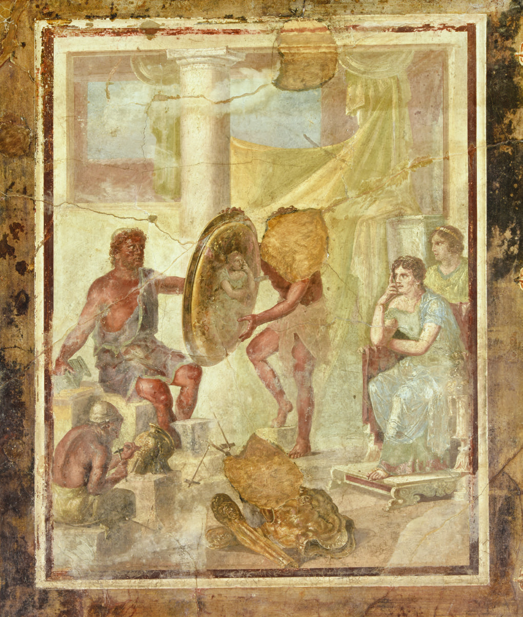Fresco of Hephaestus with the armour of Achilles (c.45-79)