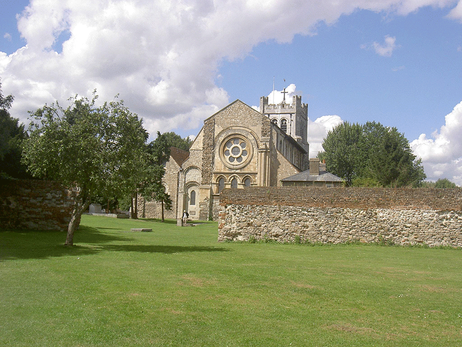 The site of Waltham Abbey.