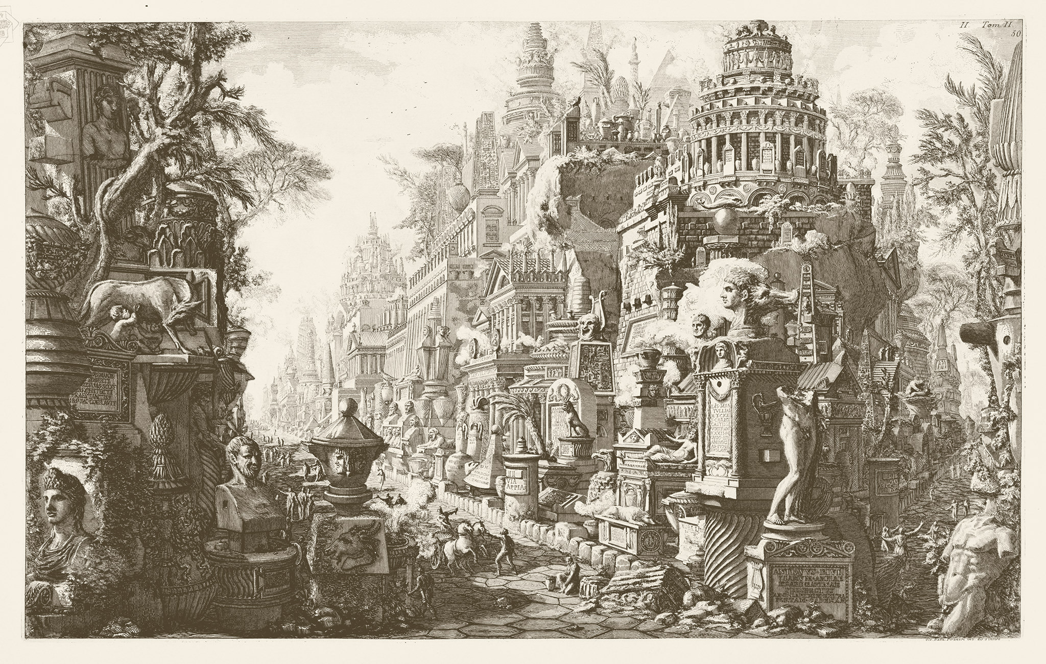 ‘Appian Way’ (1756) by Piranesi