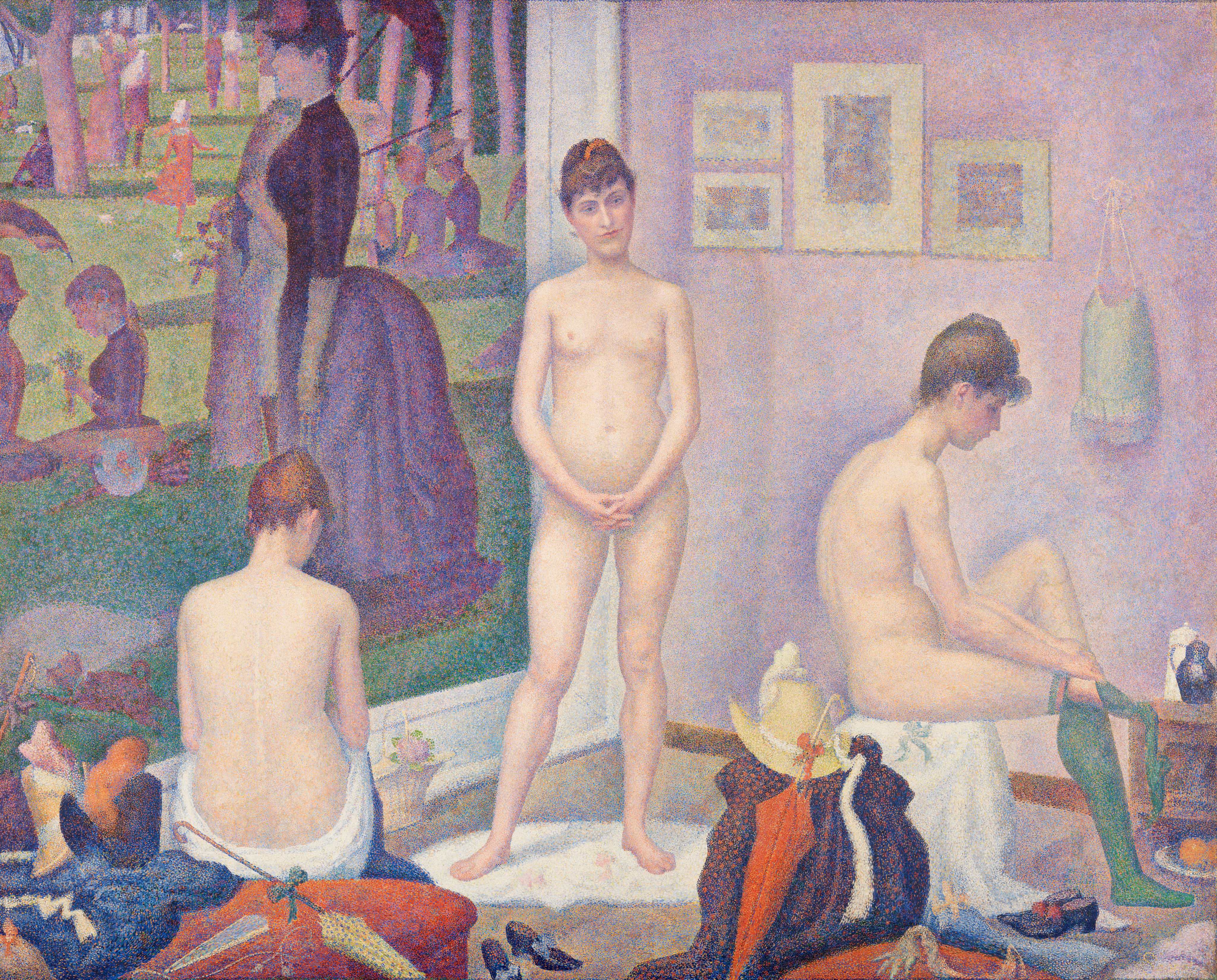 ‘The Models’ (1886-88) by Georges Seurat.