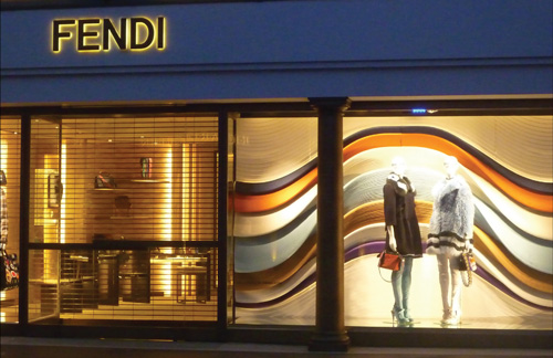 The Fendi shop on Bond Street