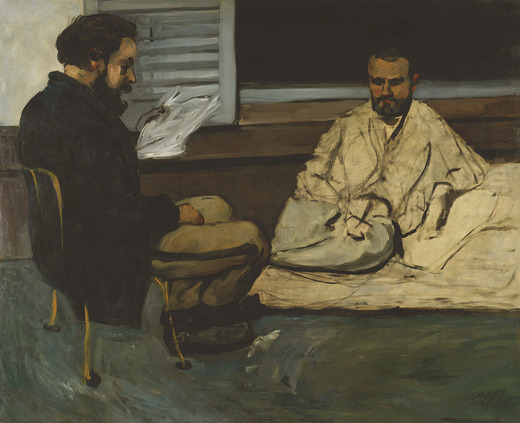 ‘Paul Alexis Reading a Manuscript to Emile Zola’ (c.1870)