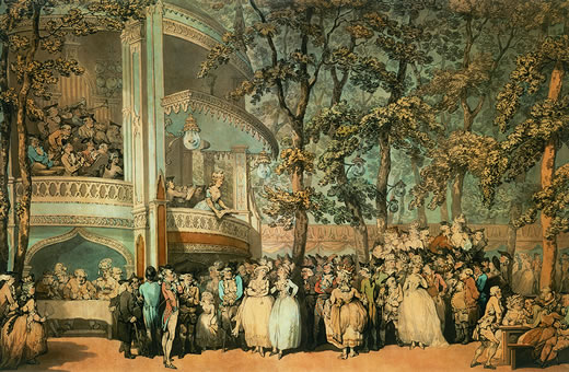Thomas Rowlandson, ‘Vaux-Hall’ (c.1784).