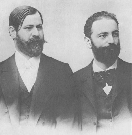 Freud, on the left, and Fliess in the early 1890s