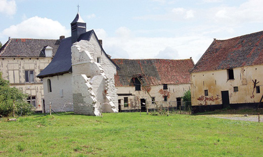 The ruins at Hougoumont today.