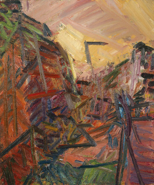 ‘Mornington Crescent - Winter Morning’ (1989) by Frank Auerbach