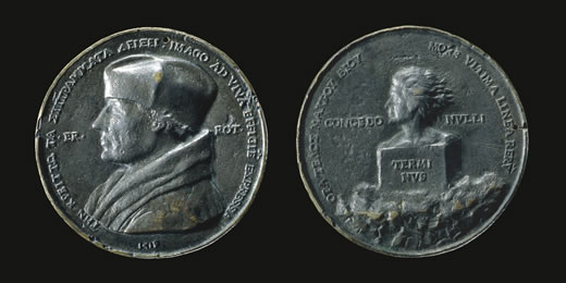 Bronze medal of Erasmus