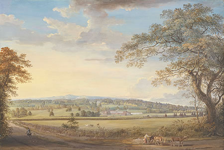 A View of Vintners at Bexley, Kent, with Mr Whatman’s Turkey Papers Mills, 1794