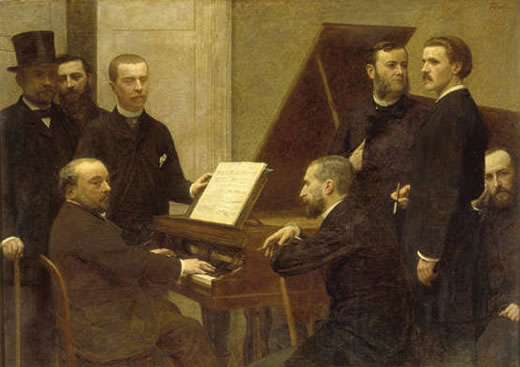 ‘Around the Piano’ (1885).