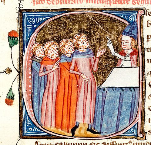 Plague victims blessed by priest