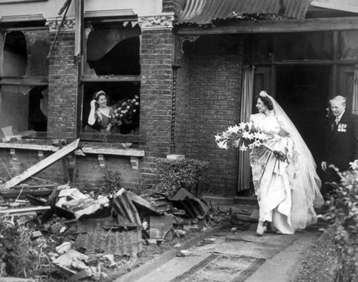 In the Blitz (1940).