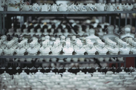 Ceramics in one of the Anren warehouses