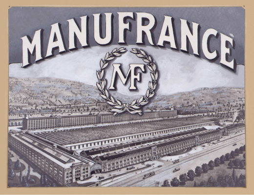 Early 20th-century poster illustrating Maison Empereur’s company history