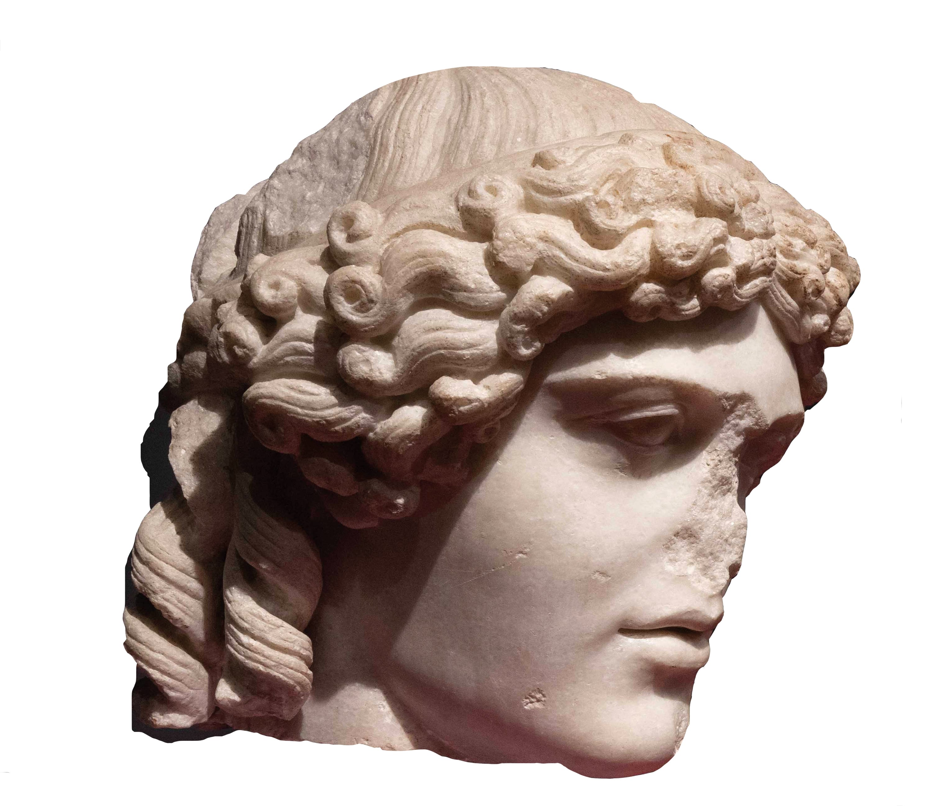 Head of Apollo (c.120 AD), after Phidias