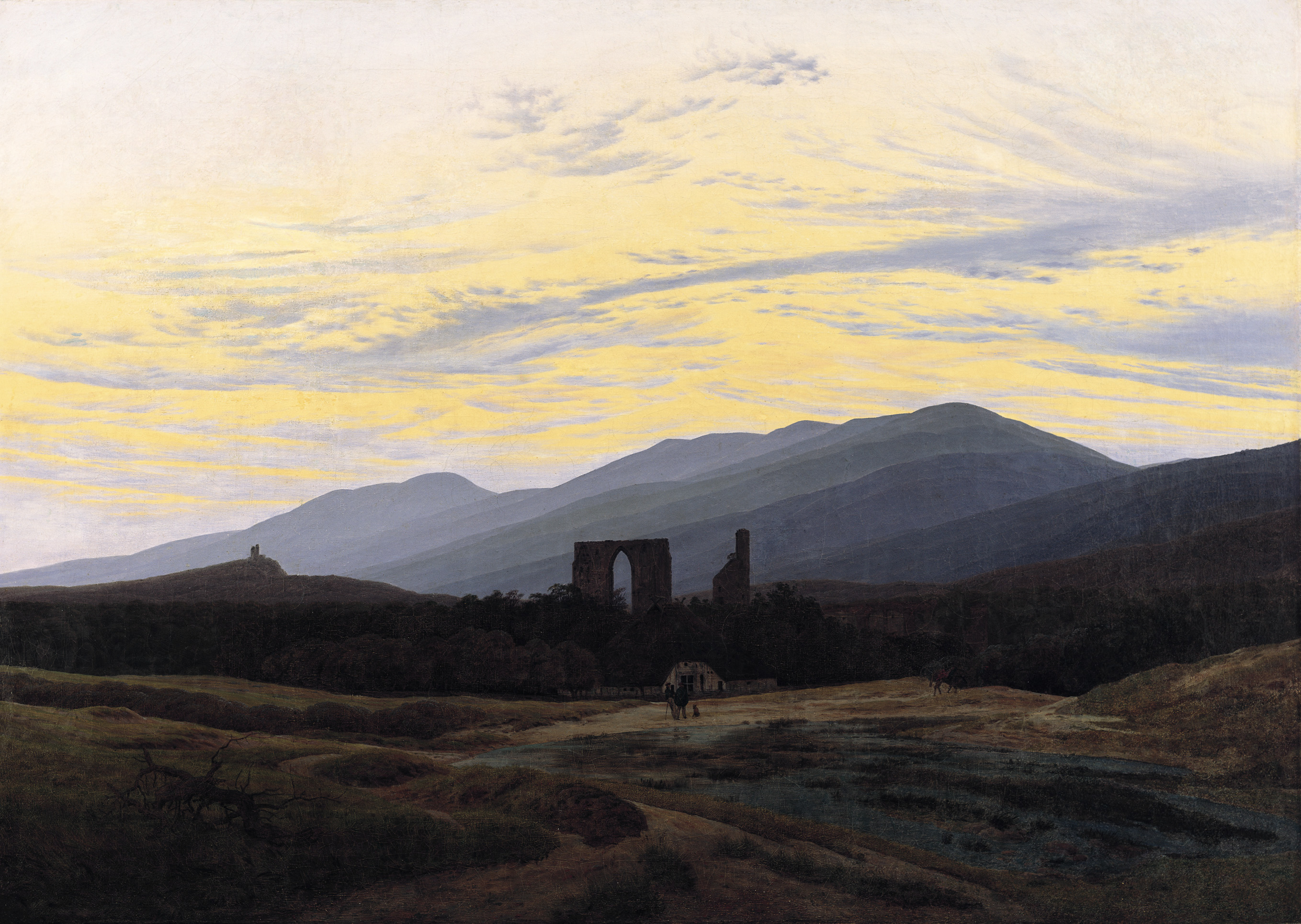 ‘Ruins of Eldena Abbey in the Giant Mountains’ (1830-34)