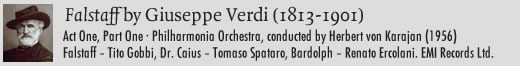 Falstaff by Giuseppe Verdi