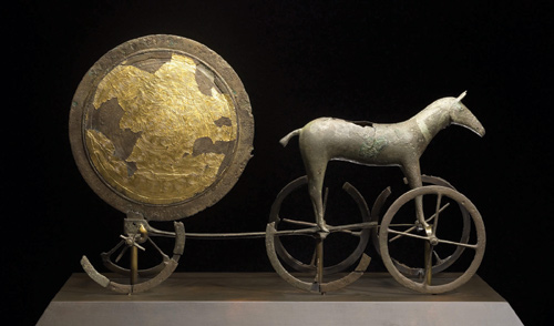 The Trundholm sun chariot (Denmark, 14th century BCE)