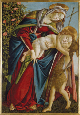 Sandro Botticelli, ‘Madonna and Child with the Young St John’, c.1500.