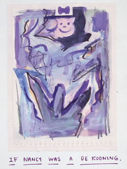IF NANCY WAS A DE KOONING