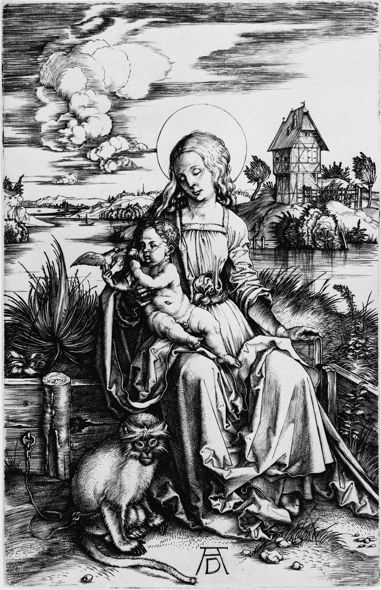 Virgin and Child with a Monkey