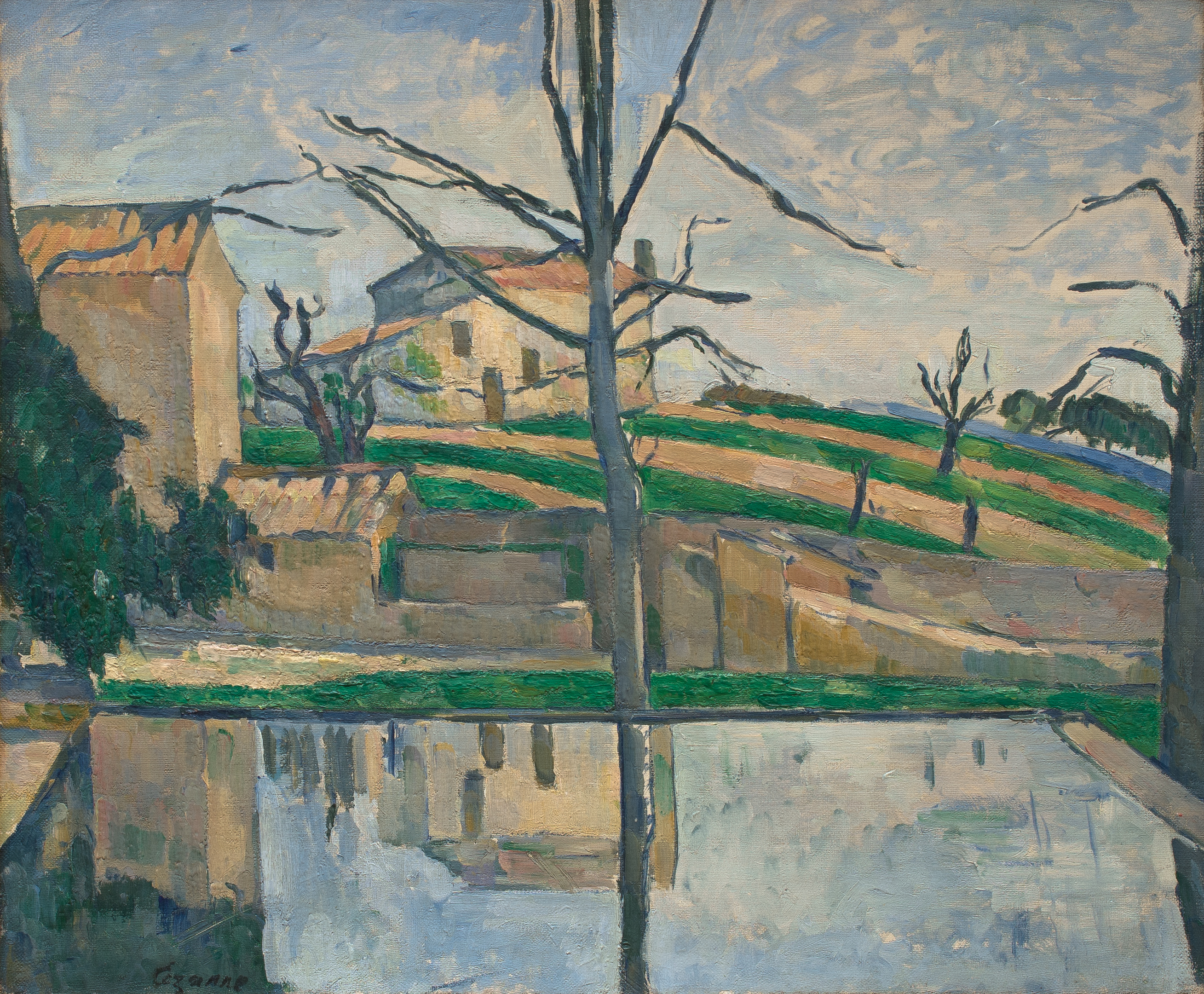 Cézanne's 'Le Bassin du Jas de Bouffan' (c.1876)