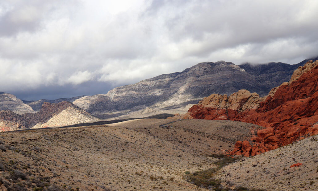 Red Rock Canyon, Nevada, February 2018. Photo © TravelerSD / Alamy