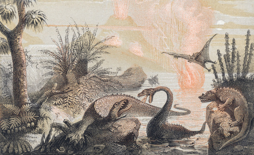 ‘The Primitive World’ by Adolphe François Pannemaker (1857)