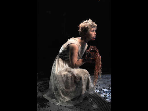 Rose Reynolds as Lavinia in the RSC’s ‘Titus Andronicus’, 2013.