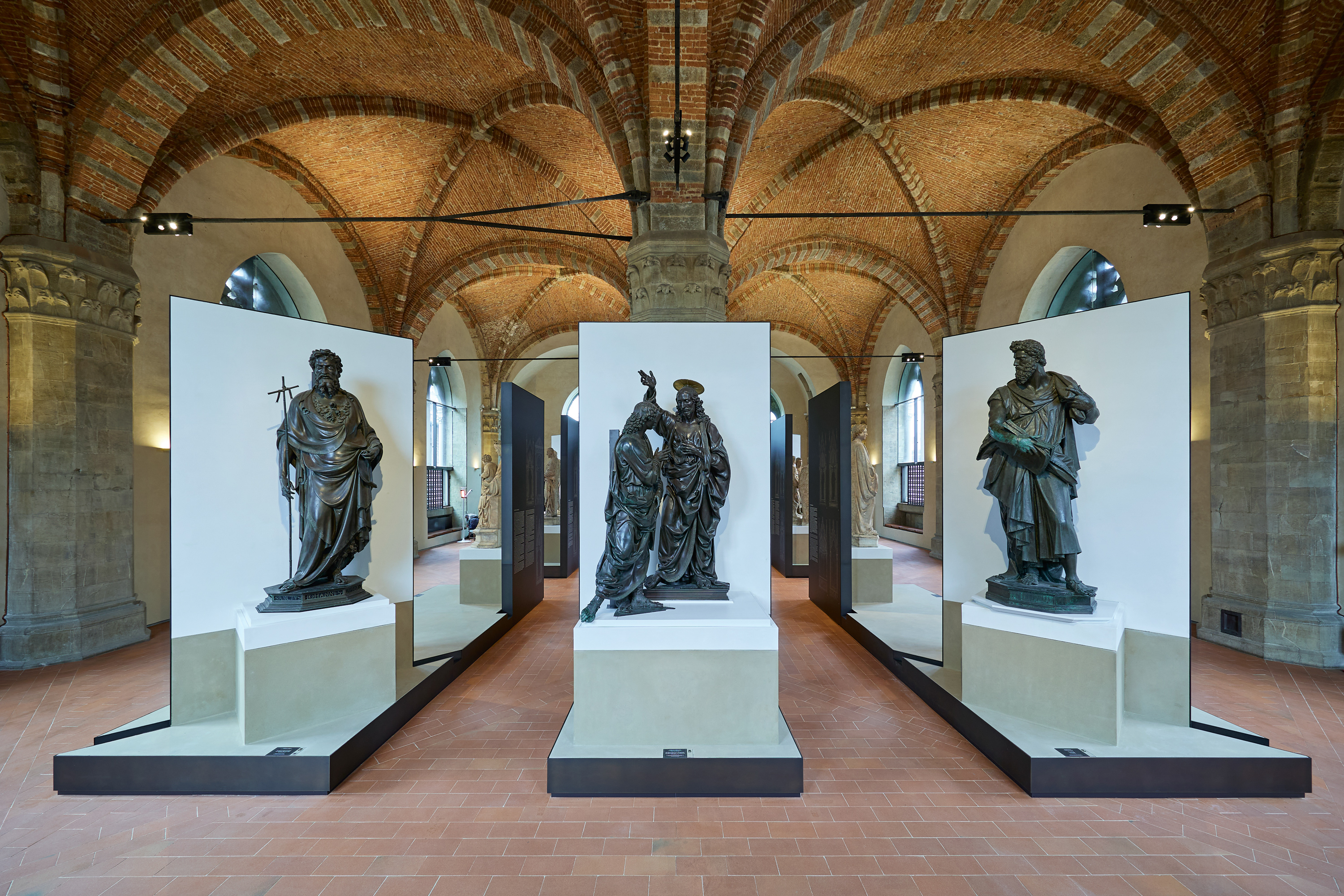 Ghiberti’s St John, Andrea del Verrocchio’s St Thomas and Giambologna’s St Luke